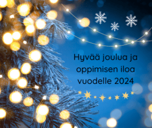 Hyvää joulua ja oppimisen iloa vuodelle 2024